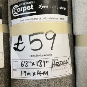 Cabaret Grey Carpet – Hessian Back – Soft Twist Pile – 08551 – Modern Grey Flooring