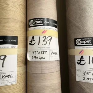 Super Vortex Pure Oak - Vinyl Remnant - 2.9m x 4m