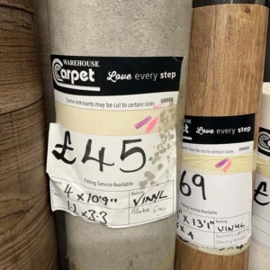 Marble Grey - Vinyl Remnant - 1.2m x 3.3m