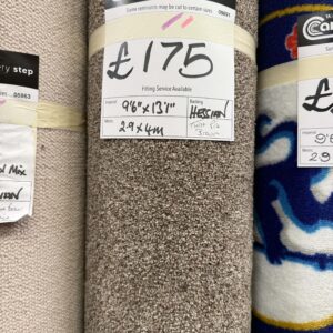 TWIST PILE - BROWN - HESSIAN - 2.9 X 4M