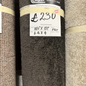 CORFU BUDGET TWIST - BLACK - FELT - 6.4 X 4M