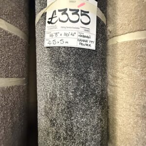 GAMMA TWIST - PEWTER - HESSIAN - 4.5 X 5M