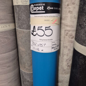 BRIGHT BLUE SOLID - VINYL - 1.1 X 4M