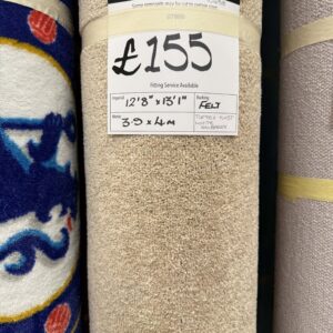 TUFTEX TWIST - WHITE MULBERRY - FELT - 3.9 X 4M
