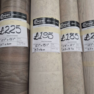 CREAM TILE - VINYL - 3.7 X 4M