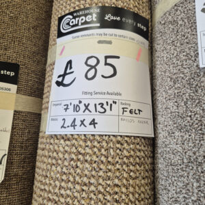 MILOS LOOP PILE - MINK - FELT - 2.4 X 4M