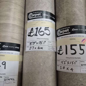 PREMIER COLLECTION - LIGHT GREY TILE - VINYL - 2.7 X 4M