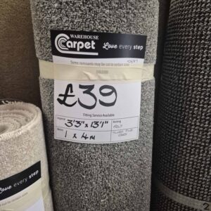 TWIST PILE - GREY - FELT - 1 X 4M