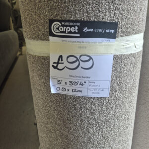 TWIST PILE - BEIGE - FUSION - 0.9 X 12M