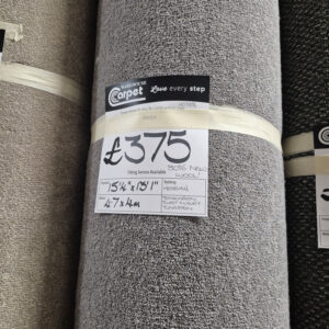 TOMKINSON TWIST LUXURY 80% WOOL - TUNGSTEN - HESSIAN - 4.7 X 4M