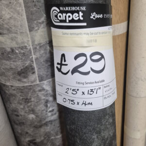 TILE - BLACK - VINYL - 0.75 X 4M