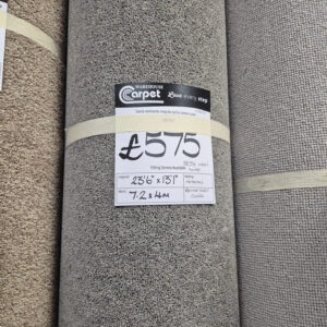 PENINE TWIST 80% WOOL - CLOUD - HESSIAN - 7.2 X 4M