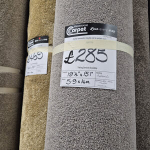 STANLEY MILL TWIST - MOON - HESSIAN - 5.9 X 4M