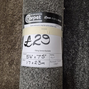 BUDGET TWIST - GREY - FELT - 1.7 X 2.3M